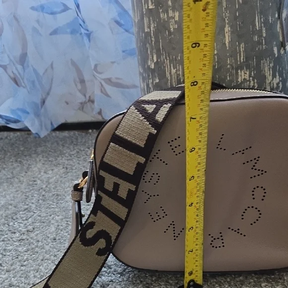 Stella McCartney Beige Crossbody with Logo Strap - Picture 12 of 13